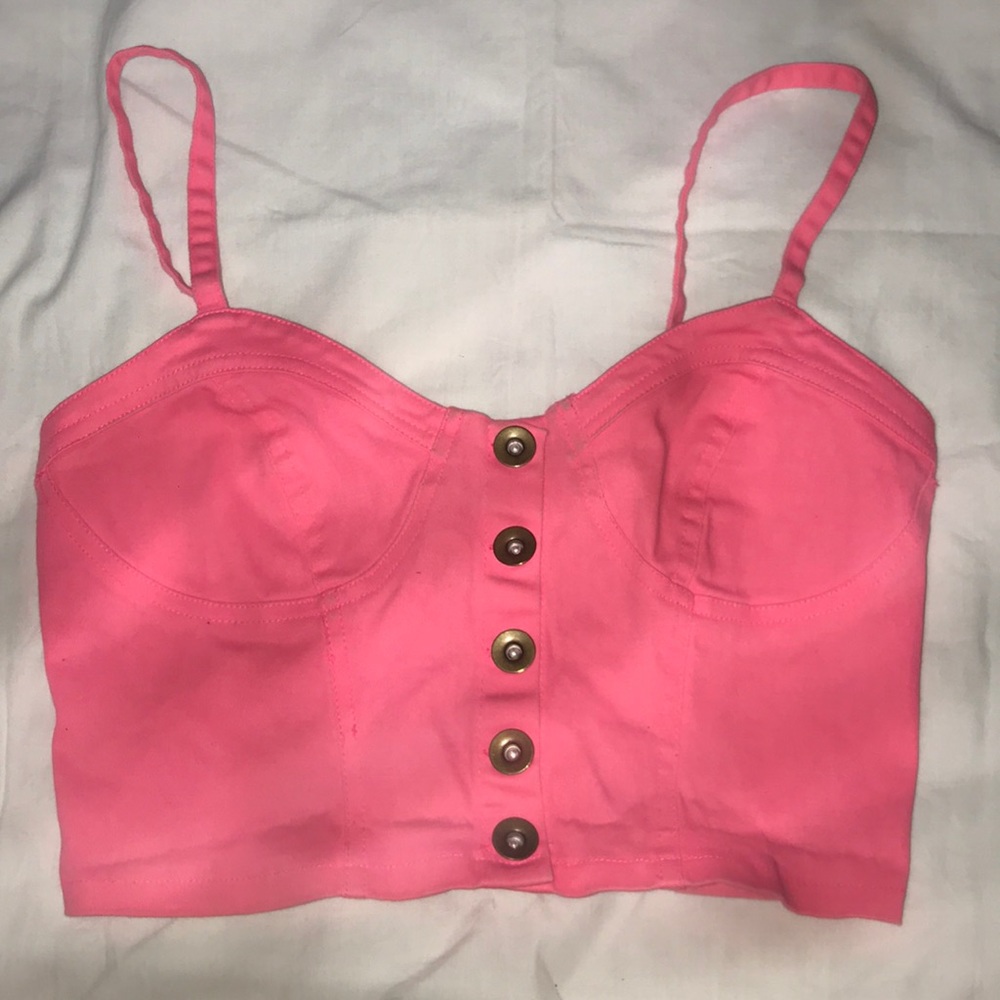 Pink Crop Top